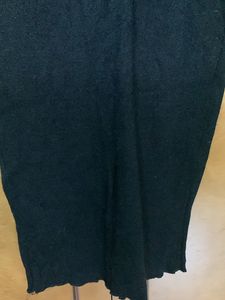 Black Wollen Bodycon Dress
