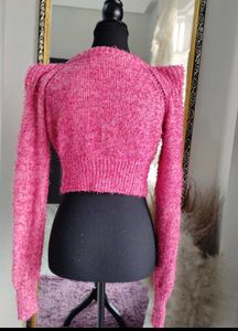 Pink Knit Cardigan