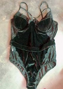 Sexy Velvet Lace Bodysuit