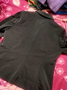 Striped Black Blazer