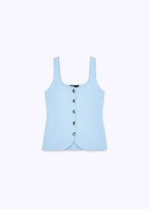 ZARA PLAIN KNIT CORSET TOP