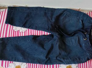 corduroy Navy Blue Super Cute Pants