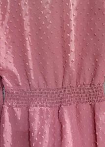 Chic Pink Long Sleeve Mini Dress