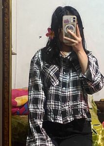 Black Short Shirt For Woman