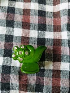 Black Flower Brooch