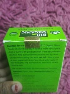 Sealed Packed Of Bio Organic Neem Leaf Powder 30g