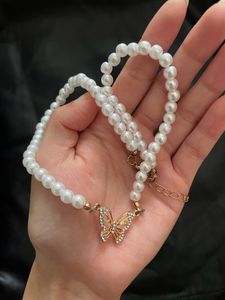 Butterfly Pearl Necklace