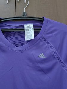 Adidas Purple Long Sleeve workout top