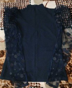 Chic Navy Blue Top