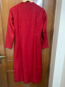 2Pc Set | Blood Red Kashmiri Suit Pant