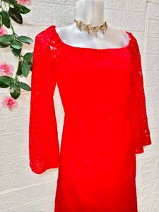 SizeM/L 🎁Buy 2 Get 1 Free 🎁Red Lace Mini Dress