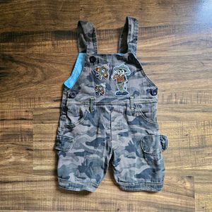 Unisex Kids Dungarees with Character Patches
