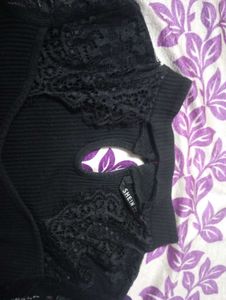 Shein Beautiful Black 🖤 Stylish Top