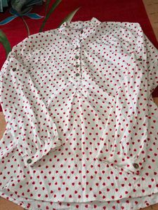 Heart Print Blouse