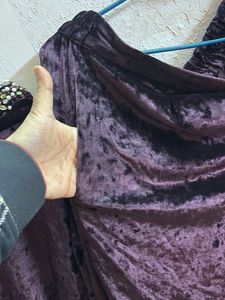 Plum Velvet Co-ord Set