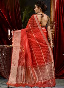 Organza Silk Saree For Festival Dhamaka