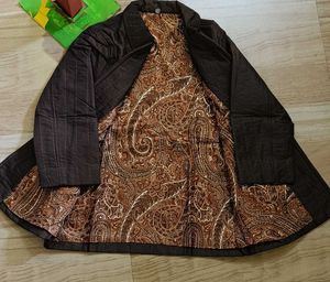 Brown Quilted Jacket Winter wear