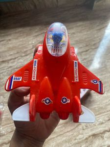 Vintage Red Mini Fighter Toy Plane