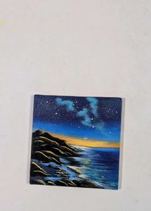 Mini Midnight Coastal Painting