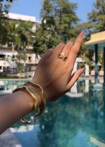 Gold Tone Bangle Set