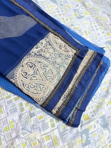 Elegant Blue Saree