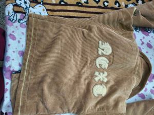 Boys Brown Corduroy Cotrise Jacket for 5-7 years