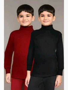 Lux Cottwool Neck Kids Thermal Tops - Set