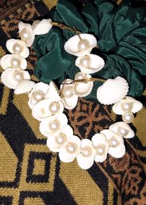 Shell and Pearl Earrings