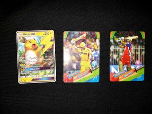 Pokemon Cards And Cricketer Card.