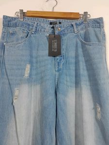 Street 9 Ice Blue  Side Slit Jeans