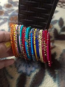 Stylish Partywear Multi Colour Bangles