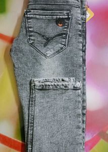 Brand New Gray And White Denim Jeans for boys 2