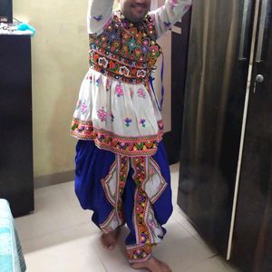 Blue White Kediyu For Navratri