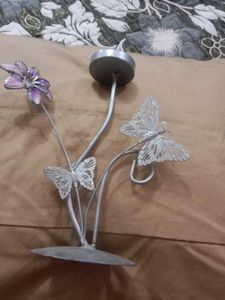 Butterfly & Floral Candle Holder