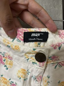 Max Floral Denim Shorts