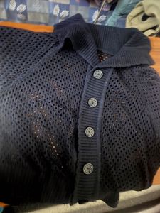 Crochet Knit Vest Top, a saree with unstitched top