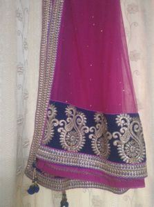 Green And Pink Chaniya Choli