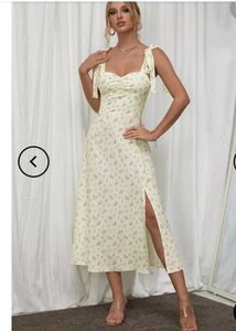 Brand New (Urbanic) Yellow A-line Floral SunDress