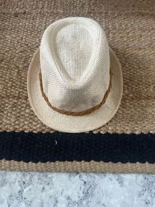 Sustainably Made Straw Hat With Leather Details