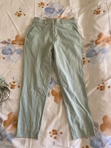 Wrap Around Crop Top with Mint Trousers