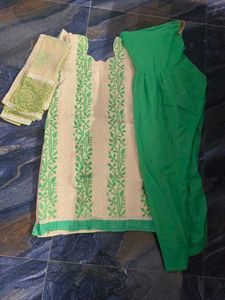 Embroidered Green Salwar Suit