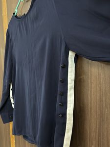 Elegant Navy Blue Blouse