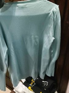 Elegant Embellished Light Blue Top