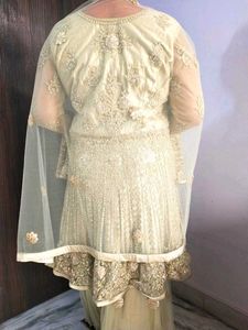 Embellished Embroidered Net Sharara Set