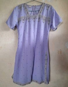 Elegant Lavender Kurta Set