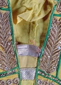 Yellow Embroidered Kurta
