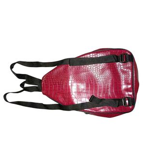 Rose Crocodile Embossed Backpack
