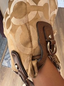 🔔PRICE DROP COACH-KRISTIN OP ART SATEEN SATCHEL