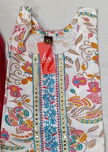 Floral Print Kurti with Palazzo Pants