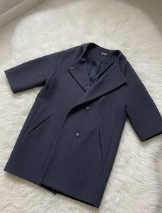 Wool Blend Asymmetric Coat